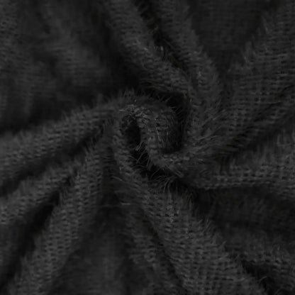 Christmas Deals 2022 Women Winter Sweater Knit Turtleneck Warm Long Sleeve Pocket Mini Sweater Dress,Black,L